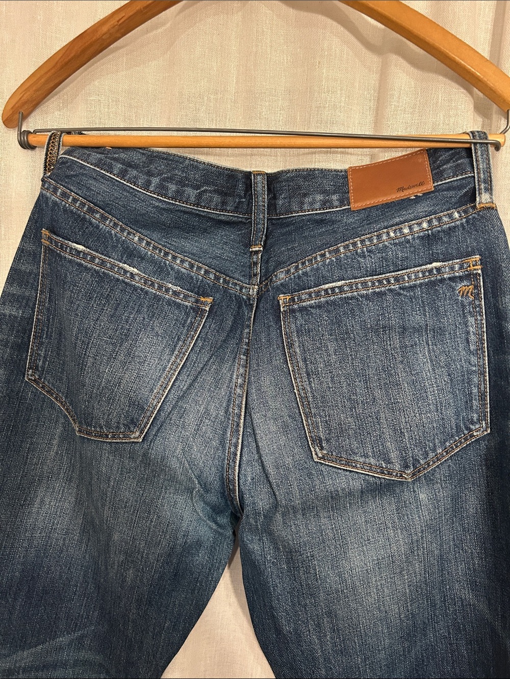 Madewell Dark Blue Washed Ankle Jeans - Picture 4 of 4